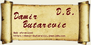 Damir Butarević vizit kartica